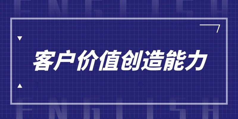 客户价值创造能力