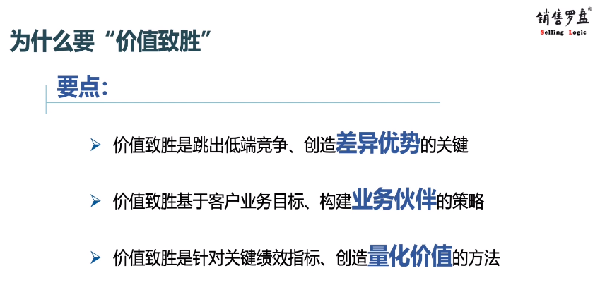 《价值致胜销售》课程介绍 《价值致胜销售》课程介绍