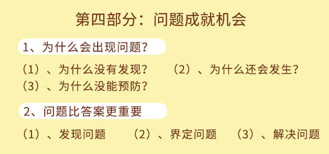 《1小时成就卓越经理人》第四部分:问题成就机会 《1小时成就卓越经理人》第四部分:问题成就机会