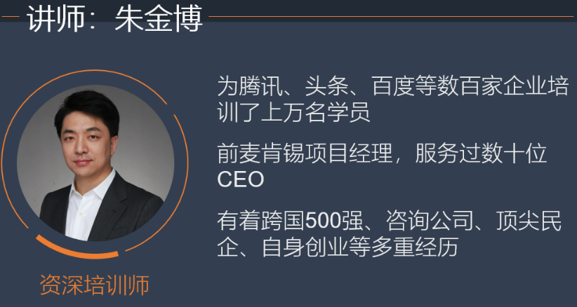 《简明工作汇报》讲师朱金博